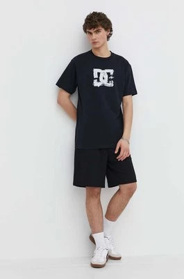 DC t-shirt bawełniany Sketchy męski kolor czarny z nadrukiem ADYZT05357
