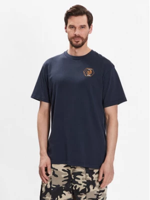 DC T-Shirt Quality Goods ADYZT05235 Granatowy Relaxed Fit
