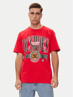 DC T-Shirt Shy Town Hss ADYZT05345 Czerwony Regular Fit