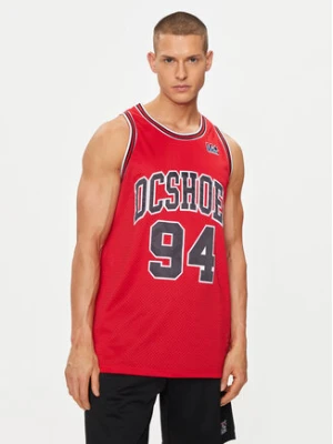 DC Tank top Shy Town Jersey ADYKT03230 Czerwony Regular Fit