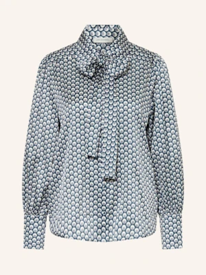 Dea Kudibal Bluzka Jedwabna Z Satyny Z Odpinaną Kokardą blau