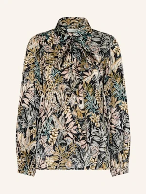 Dea Kudibal Bluzka Kikkidea Z Jedwabiu Ze Zdejmowaną Wstążką schwarz