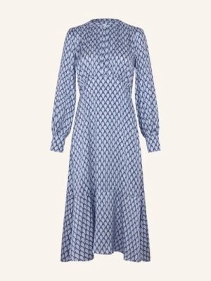 Dea Kudibal Jedwabna Sukienka Z Falbanami blau
