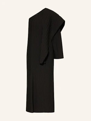 Dea Kudibal Sukienka Na Jedno Ramię Z Plisowaniem schwarz