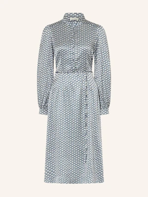 Dea Kudibal Sukienka Satynowa Z Jedwabiu blau