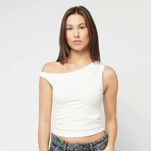 Decibel Asymmetrical Crop Top kobiety Topy biały rozmiar Odzież