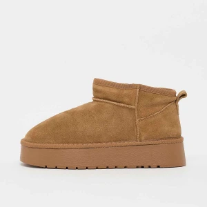 Decibel Pipah Plateau Leather Boot kobiety Trapery beż rozmiar Buty