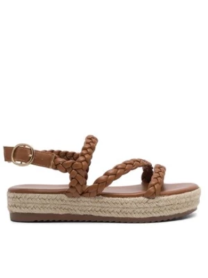 DeeZee Espadryle E8875-1 Brązowy