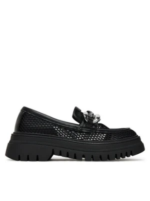 DeeZee Loafersy 60062D-2 Czarny