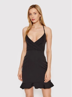 DeeZee Sukienka koktajlowa Cherish Me PLY021 Czarny Slim Fit