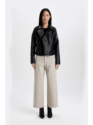 DeFacto Kurtka w kolorze czarnym ze skóry syntetycznej rozmiar: XL