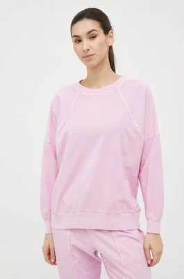 Deha bluza damska kolor różowy gładka