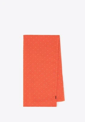 Delikatny szal w groszki pomarańczowy Wittchen