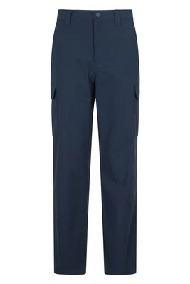 Delta — męskie streczowe spodnie cargo — krótkie - Navy Mountain Warehouse