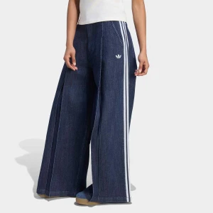 Denim Pleats Wide Leg Pants adidas Originals niebieski