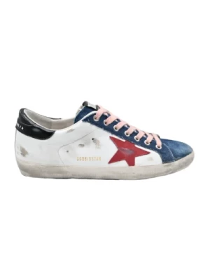 Denim White Dark Blue Sneakers Golden Goose