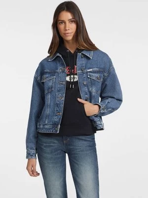 Denimowa Kurtka Trucker Fason Oversize Guess