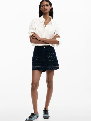 Denimowa spódnica żakardowa Desigual