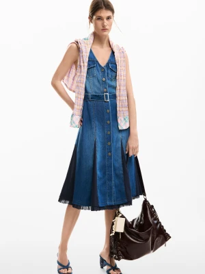 Sukienka midi z denimu Desigual