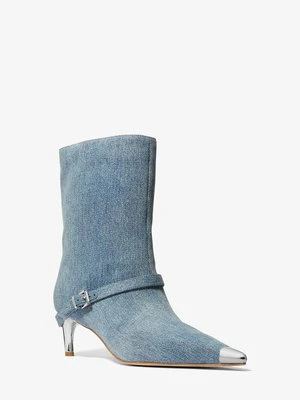 Denimowe kozaki Kasia z paskiem MICHAEL Michael Kors