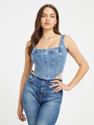 Denimowy Top Bustier Guess
