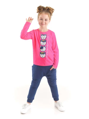 Denokids 2-częściowy zestaw "4 Cats" w kolorze różowo-granatowym rozmiar: 92