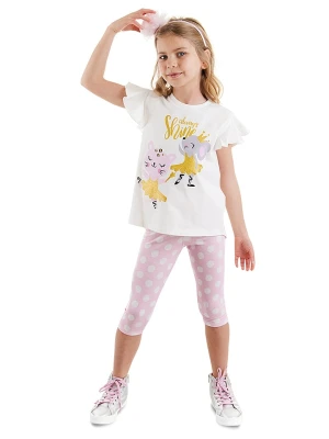 Denokids 2-częściowy zestaw "Ballerina Animals" w kolorze biało-jasnoróżowym rozmiar: 98