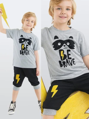 Denokids 2-częściowy zestaw "Brave Boy" w kolorze szaro-czarnym rozmiar: 110