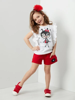 Denokids 2-częściowy zestaw "Bug Love" w kolorze biało-czerwonym rozmiar: 116
