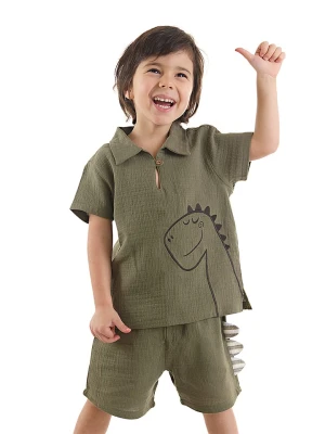 Denokids 2-częściowy zestaw "Dino Muslin" w kolorze khaki rozmiar: 80/86