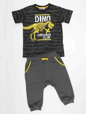 Denokids 2-częściowy zestaw "Dino" w kolorze szarym rozmiar: 128