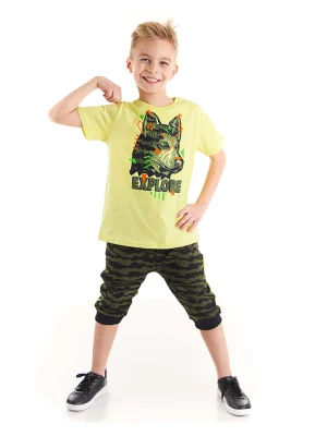 Denokids 2-częściowy zestaw "Explorer Wolf" w kolorze żółto-szarym rozmiar: 128