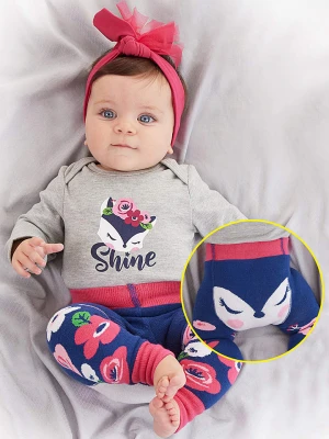 Denokids 2-częściowy zestaw "Fox" w kolorze szaro-niebieskim rozmiar: 92/98