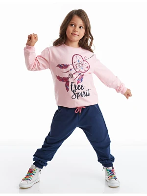 Denokids 2-częściowy zestaw "Free Spirit" w kolorze jasnoróżowo-granatowym rozmiar: 110