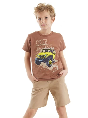 Denokids 2-częściowy zestaw "Jeep Mood" w kolorze jasnobrązowo-beżowym rozmiar: 110