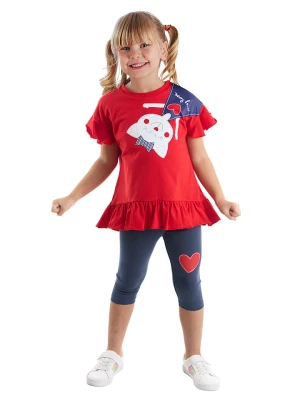 Denokids 2-częściowy zestaw "Kitty" w kolorze czerwono-granatowym rozmiar: 104