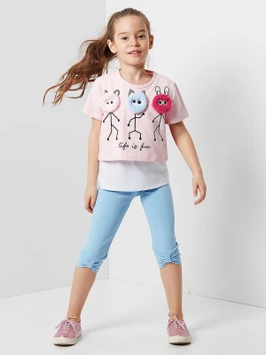 Denokids 2-częściowy zestaw "Life Is Fun" w kolorze błękitno-jasnoróżowym rozmiar: 128