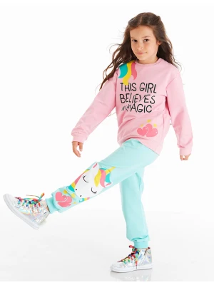 Denokids 2-częściowy zestaw "Magic Girl" w kolorze miętowo-jasnoróżowym rozmiar: 122