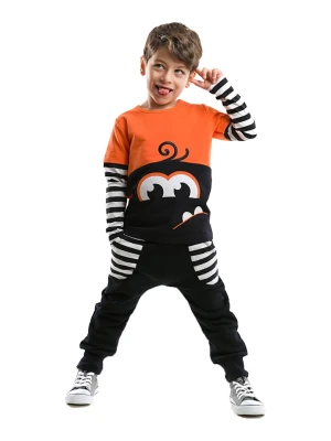 Denokids 2-częściowy zestaw "Monster Lee" w kolorze pomarańczowo-czarnym rozmiar: 104