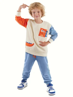 Denokids 2-częściowy zestaw "Monster Set" w kolorze niebiesko-beżowym rozmiar: 110
