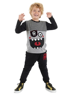 Denokids 2-częściowy zestaw "Pirate" w kolorze szaro-czarnym rozmiar: 92