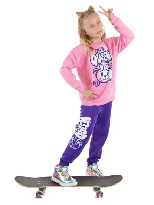 Denokids 2-częściowy zestaw "Queen Bear" w kolorze jasnoróżowo-fioletowym rozmiar: 122