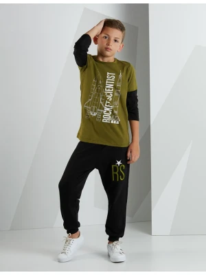 Denokids 2-częściowy zestaw "RS" w kolorze oliwkowo-czarnym rozmiar: 140