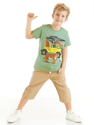 Denokids 2-częściowy zestaw "Safari" w kolorze zielono-beżowym rozmiar: 128