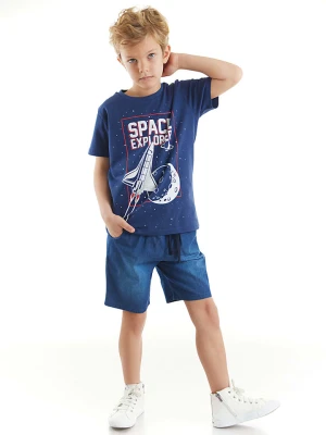 Denokids 2-częściowy zestaw "Space Explorer" w kolorze niebieskim rozmiar: 122