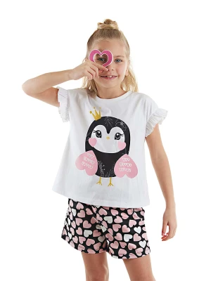 Denokids 2-częściowy zestaw "Sweet Owl" w kolorze białym ze wzorem rozmiar: 110