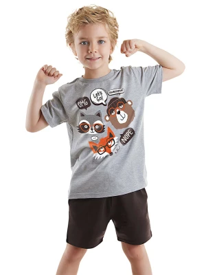 Denokids 2-częściowy zestaw "Three Friends" w kolorze szaro-czarnym rozmiar: 122