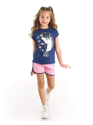 Denokids 2-częściowy zestaw "Unicorn Space" w kolorze jasnoróżowo-niebieskim rozmiar: 116