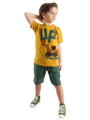Denokids 2-częściowy zestaw "Up" w kolorze żółto-oliwkowym rozmiar: 122