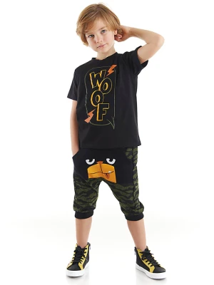 Denokids 2-częściowy zestaw "Woof" w kolorze czarno-oliwkowym rozmiar: 98
